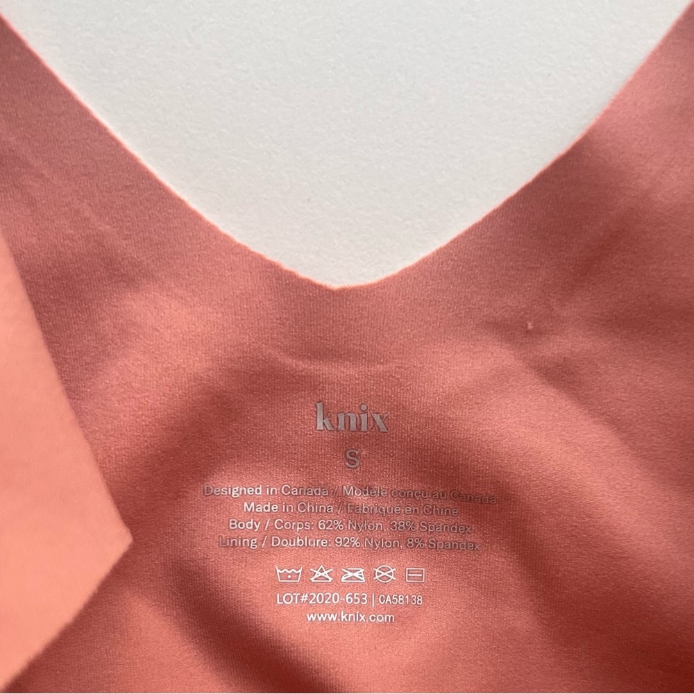 Knix LuxeLift Scoop Neck Tank Pink Size Small - Picture 4 of 4